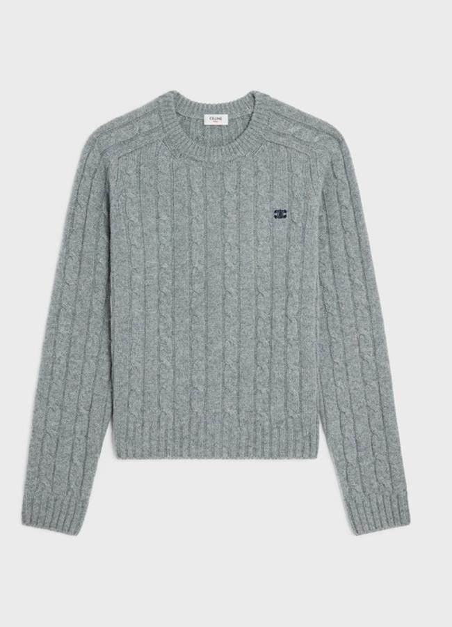 Jersey gris de ochos de Céline, 1.650 euros.