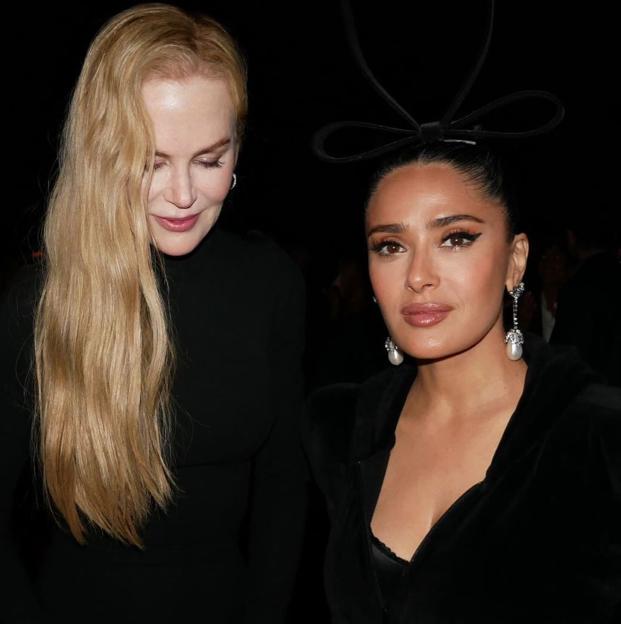 ¿Se llevan mal Nicole Kidman y Salma Hayek? Su tensa discusión ante los fotógrafos que se ha hecho viral